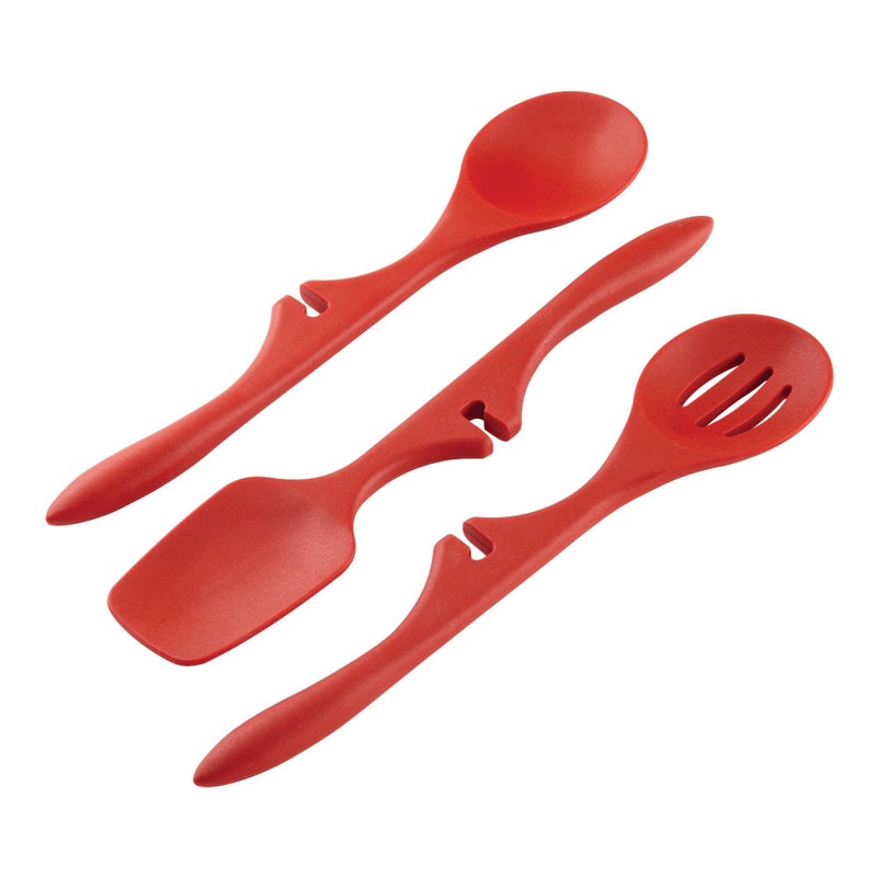 Rachael Ray Silicone Lazy Tools Set, Red, 3-Piece, Tools and Gadgets - Image 1